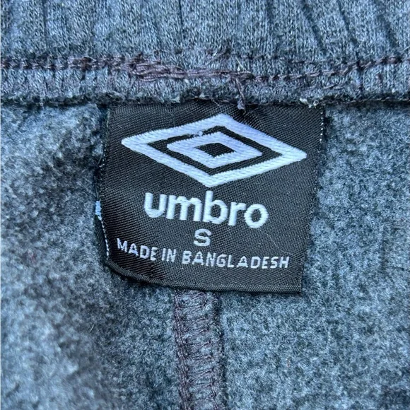 Umbro Cargo‎ Sweatpants Gray Small Fleece Lined Jogger Lounge Pants - Picture 7 of 10